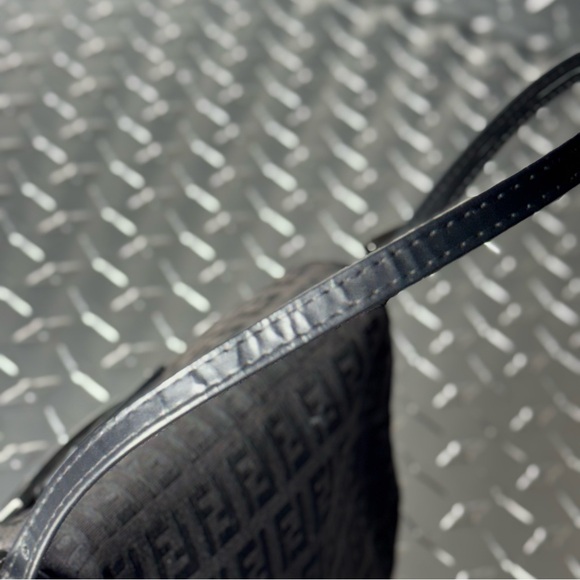 Fendi Vintage Canvas Mini Baguette in Black - Picture 8 of 11